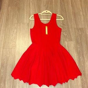 Gianni Bini red fit and flare dress.